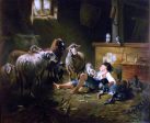 Shepherd by Friedrich Otto Gebler - Hand-Painted Oil Painting on Canvas Online Sale