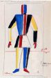 The Athlete of the Future by Kazimir Malevich - Hand-Painted Oil Painting on Canvas For Discount