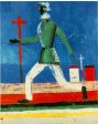 The Running Man by Kazimir Malevich - Hand-Painted Oil Painting on Canvas Sale