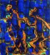 Two Gypsies by Christian Rohlfs - Hand-Painted Oil Painting on Canvas Online Hot Sale