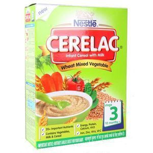 Nestle Cerelac - Wheat Mixed Vegetable (Stage 3), 300 gm Carton Online Sale