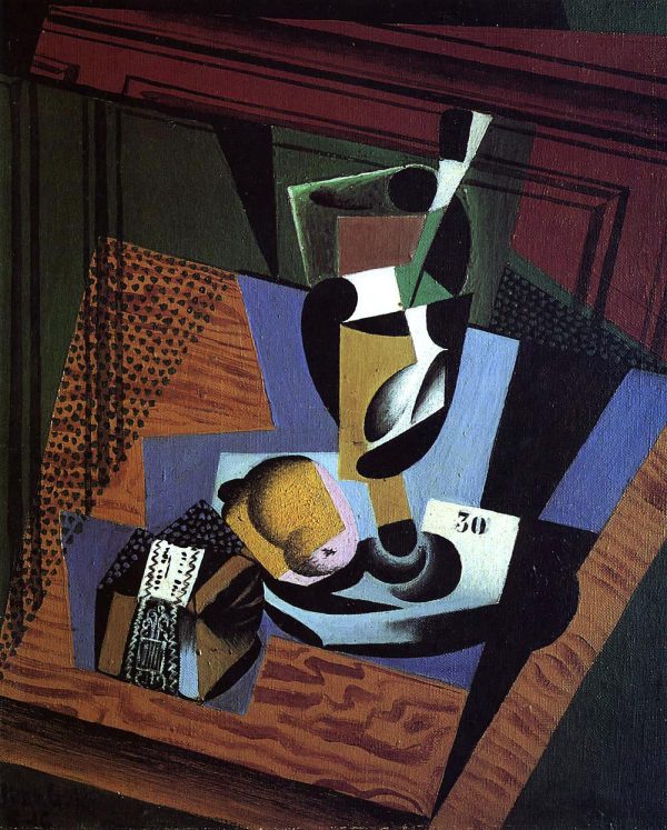 The Packet of Tobacco by Juan Gris - Hand-Painted Oil Painting on Canvas Online Sale