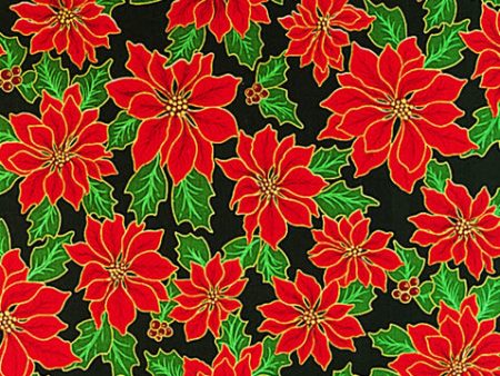 Bandannas Green Poinsettia For Discount