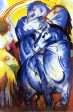 The Tower of Blue Horses by Franz Marc - Hand-Painted Oil Painting on Canvas Cheap