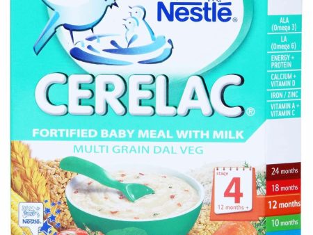 Nestle Cerelac - Multi Grain Dal Veg (Stage 4), 300 gm Carton Supply