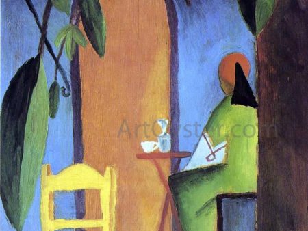 Turkish Cafe II by August Macke - Hand-Painted Oil Painting on Canvas Sale