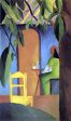 Turkish Cafe II by August Macke - Hand-Painted Oil Painting on Canvas Sale