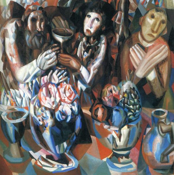 The Three at the Table by Pavel Filonov - Hand-Painted Oil Painting on Canvas Cheap