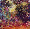 The Artist s House Seen from the Rose Garden by Claude Oscar Monet - Hand-Painted Oil Painting on Canvas Discount