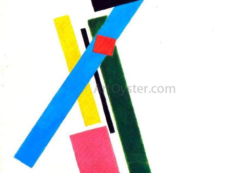 Suprematism by Kasimir Malevich - Hand-Painted Oil Painting on Canvas Online now