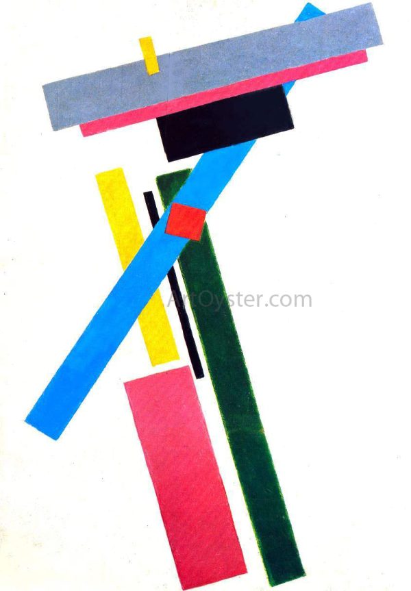 Suprematism by Kasimir Malevich - Hand-Painted Oil Painting on Canvas Online now