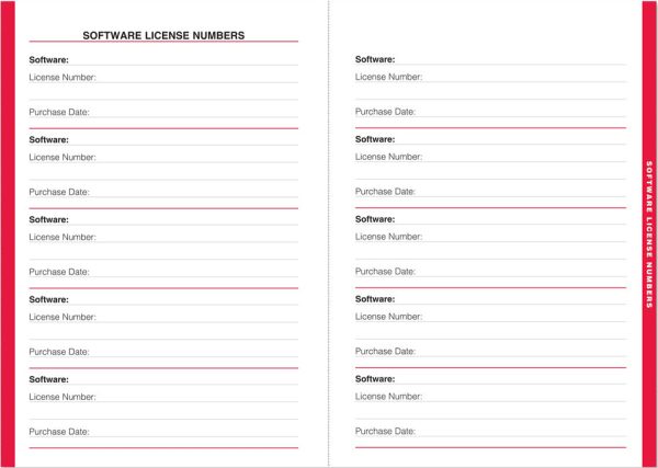 Large-format Internet Address & Password Logbook Supply