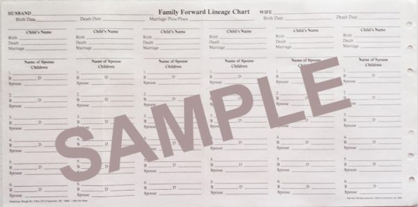 Mini Binder refill - Family Forward Lineage form (FF) Online Sale