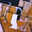 The Glass (also known as The Fruit Bowl) by Juan Gris - Hand-Painted Oil Painting on Canvas Cheap