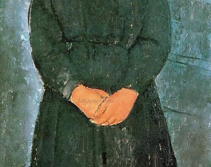 The Servant Girl by Amedeo Modigliani - Hand-Painted Oil Painting on Canvas on Sale