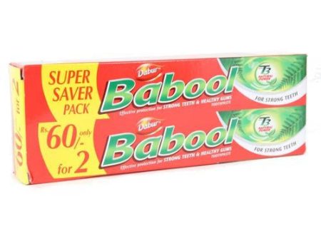 Dabur Toothpaste - Babool (Strong Teeth & Healthy Gums), 190gm + 190gm pack Online