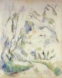 Well by the Winding Road in the Park of Chateau Noir by Paul Cezanne - Hand-Painted Oil Painting on Canvas Online now