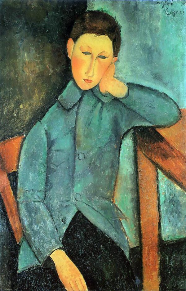 A Boy by Amedeo Modigliani - Hand-Painted Oil Painting on Canvas Sale