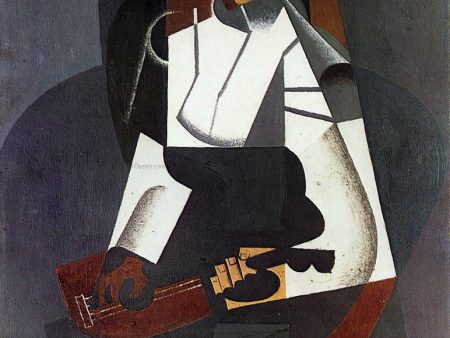 Woman with a Mandolin (after Corot) by Juan Gris - Hand-Painted Oil Painting on Canvas Fashion