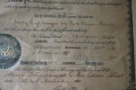 Marriage License of Harry Floyd Swaysee and Nora Odessa Poisel, Jasper County, Indiana - 1910 Online Hot Sale