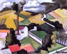 The Factory Chimney, Meulan Landscape by Roger De la Fresnaye - Hand-Painted Oil Painting on Canvas Online