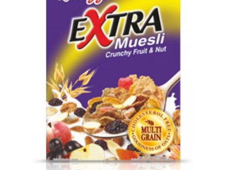 Kelloggs Extra Muesli - Crunchy Fruit and Nut, 275 gm Carton For Cheap