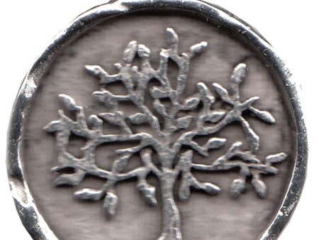 Antique Silver-Plated Pewter Tree of Life   3 4  diameter   je-423 Hot on Sale