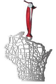 Wisconsin State Ornament on Sale