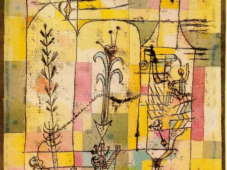 Tale of Hoffmann by Paul Klee - Hand-Painted Oil Painting on Canvas Hot on Sale