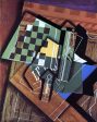 The Checkerboard by Juan Gris - Hand-Painted Oil Painting on Canvas Online now