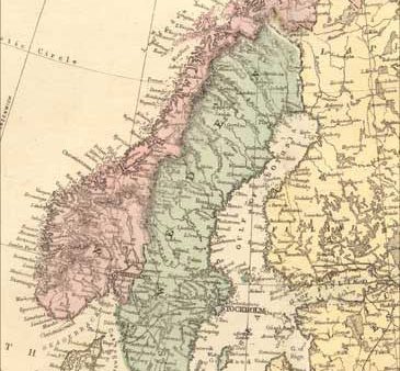 1873 Map of Sweden and Norway Online