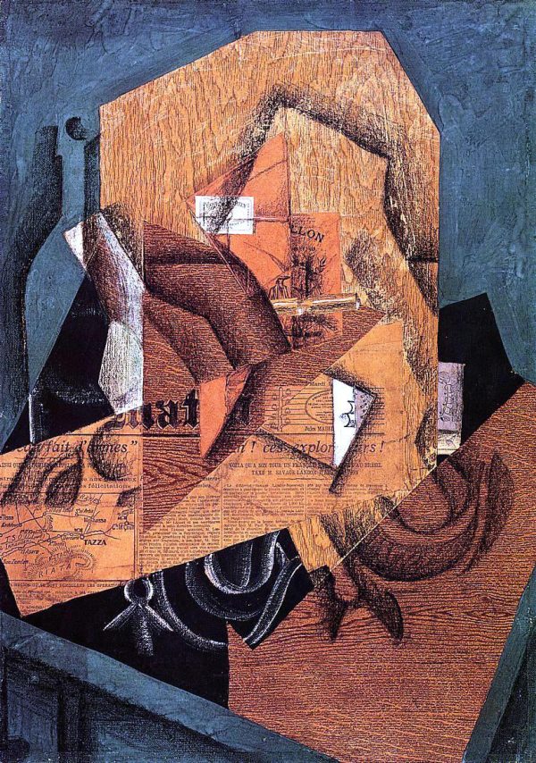 The Packet of Coffee by Juan Gris - Hand-Painted Oil Painting on Canvas Hot on Sale