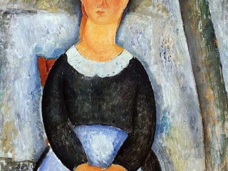 The Beautiful Grocer by Amedeo Modigliani - Hand-Painted Oil Painting on Canvas Online Hot Sale