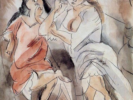 Two Creoles by Jules Pascin - Hand-Painted Oil Painting on Canvas Discount