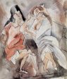 Two Creoles by Jules Pascin - Hand-Painted Oil Painting on Canvas Discount