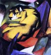 Tiger by Franz Marc - Hand-Painted Oil Painting on Canvas Fashion