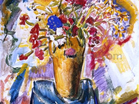 Flowers in a Vase by Alfred Henry Maurer - Hand-Painted Oil Painting on Canvas For Discount