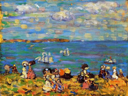 St. Malo (also known as Sketch, St. Malo) by Maurice Prendergast - Hand-Painted Oil Painting on Canvas For Discount