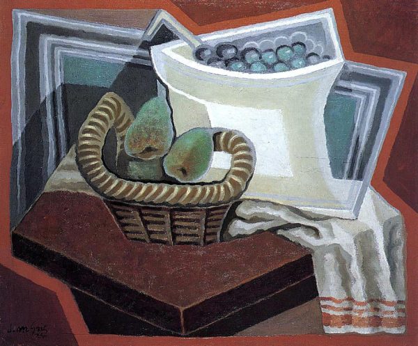 The Basket of Pears by Juan Gris - Hand-Painted Oil Painting on Canvas For Cheap