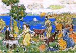 Summer Day (also known as St. Cloud) by Maurice Prendergast - Hand-Painted Oil Painting on Canvas Hot on Sale