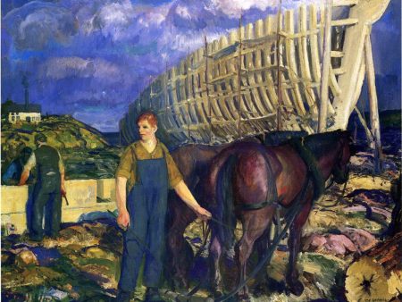 The Teamster by George Wesley Bellows - Hand-Painted Oil Painting on Canvas For Cheap