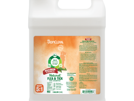 TROPICLEAN NATURAL FLEA & TICK MAXIMUM STRENGTH - GAL Online Sale