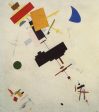 Suprematism by Kazimir Malevich - Hand-Painted Oil Painting on Canvas For Sale