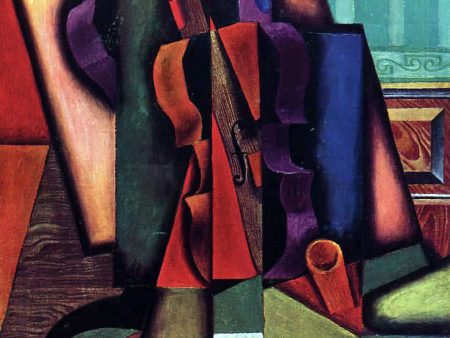 Violin and Guitar by Juan Gris - Hand-Painted Oil Painting on Canvas Supply