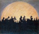 The Sun by Mikalojus Ciurlionis - Hand-Painted Oil Painting on Canvas Discount