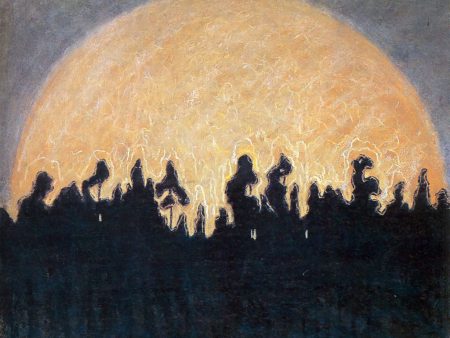 The Sun by Mikalojus Ciurlionis - Hand-Painted Oil Painting on Canvas Discount