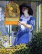 The Open Window (also known as The Bird Cage) by Frederick Carl Frieseke - Hand-Painted Oil Painting on Canvas Cheap