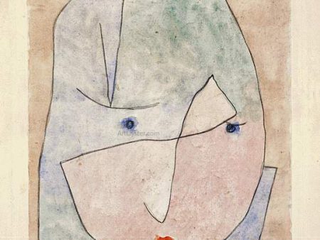 This Flower Wishes to Fade by Paul Klee - Hand-Painted Oil Painting on Canvas Cheap