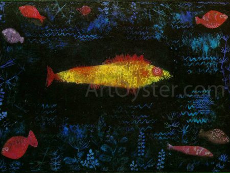 The Goldfish by Paul Klee - Hand-Painted Oil Painting on Canvas Supply