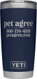 Yeti Rambler - Pet-Agree & Melanie Newman - 20oz Navy Blue Supply